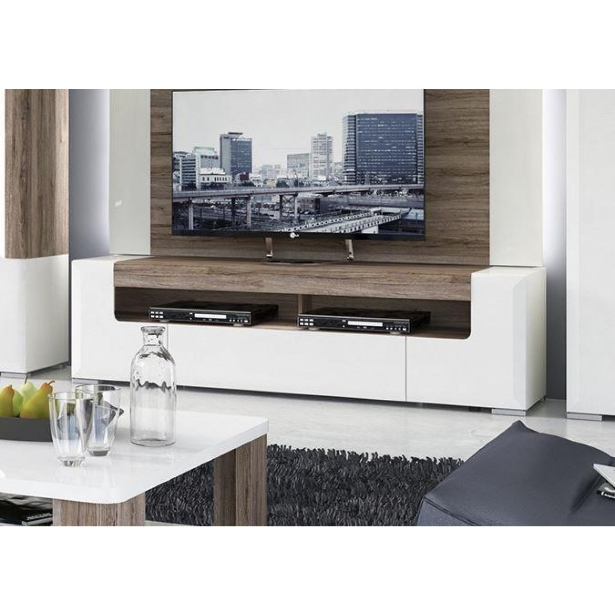 Modern Home Toronto 190cm Wide Tv Cabinet Free Next Day Delivery