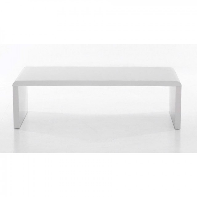 High Gloss Curved Coffee Table White, High Gloss White Curved Coffee Table